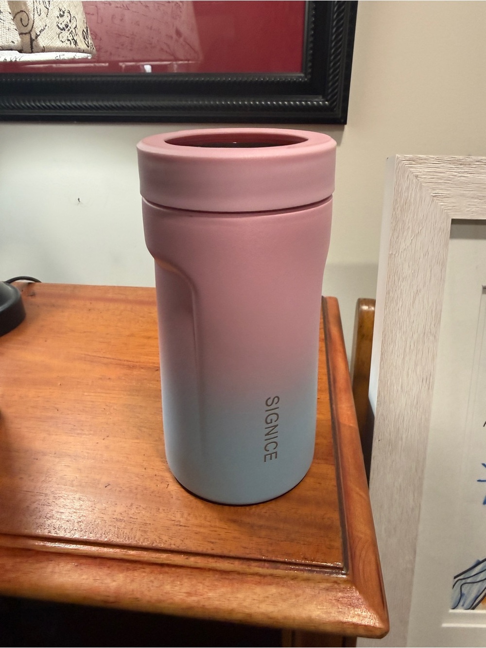 SIGNICE Pink to Blue Ombre Insulated Can Koozie